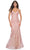 La Femme 32333 - Sleeveless Beaded Mermaid Prom Dress Evening Dresses 00 / Coral