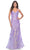 La Femme 32333 - Sleeveless Beaded Mermaid Prom Dress Evening Dresses 00 / Lavender