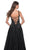 La Femme 32345 - Plunging V-Neck Rhinestone Embellished Prom Gown Evening Dresses