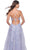 La Femme 32349 - V-Neck Lace Applique Prom Gown Evening Dresses