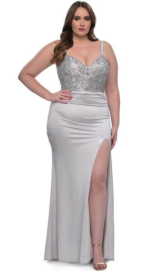 La Femme 32430 - Rhinestone Bodice Evening Gown