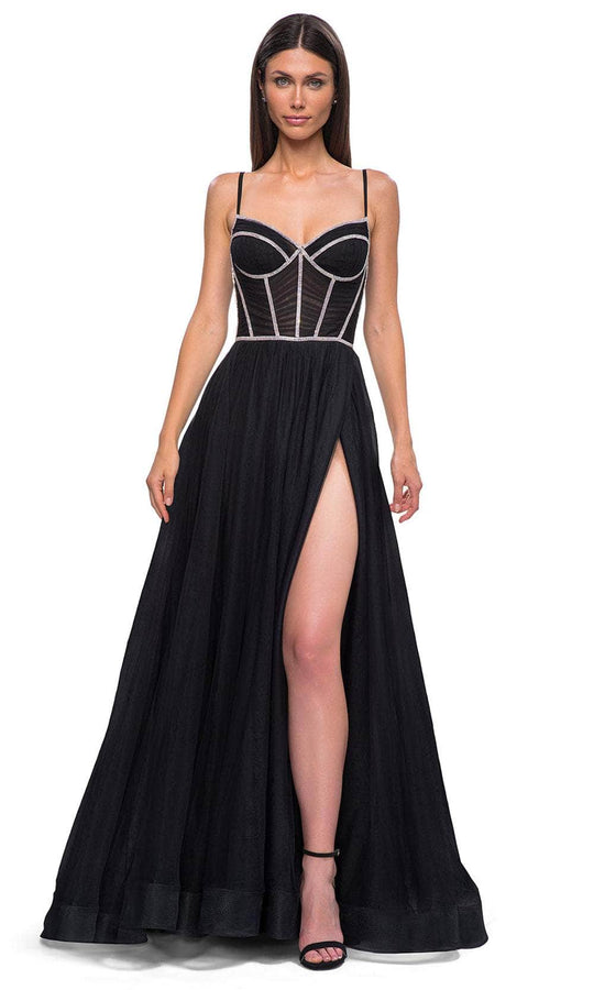 La Femme 32675 - Corset Bodice A-Line Prom Gown