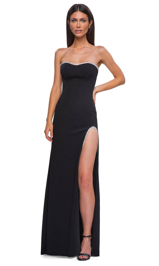 La Femme 32825 - Strapless Fitted Bodice Prom Gown