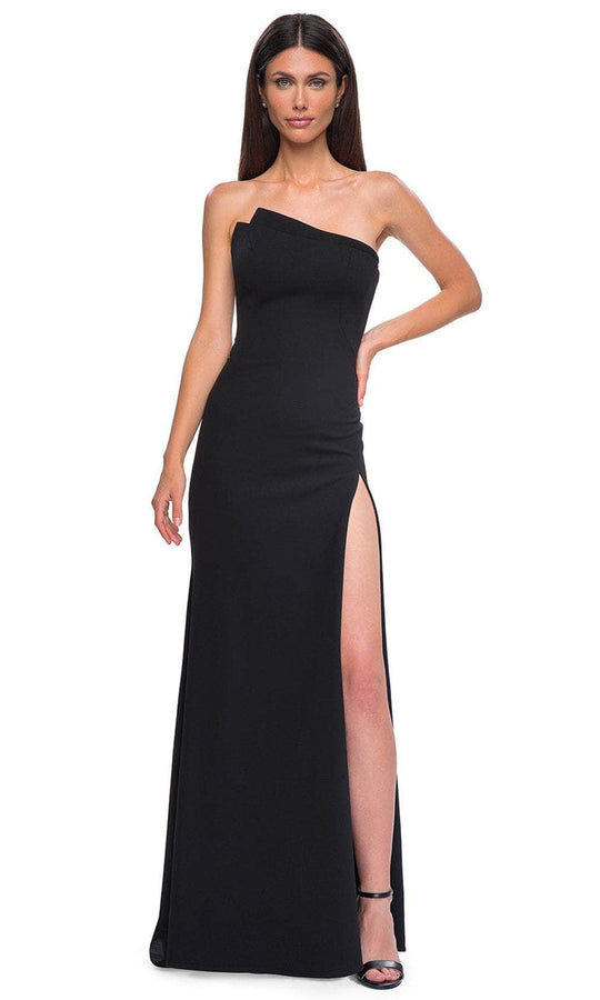 La Femme 32849 - Jersey Asymmetrical Neckline Prom Gown