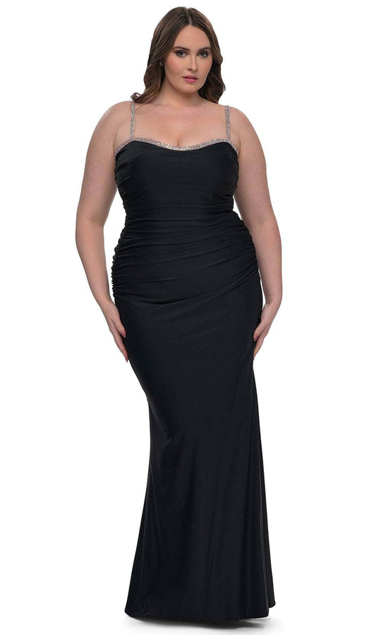 La Femme 32992 - Rhinestone Trimmed Evening Gown