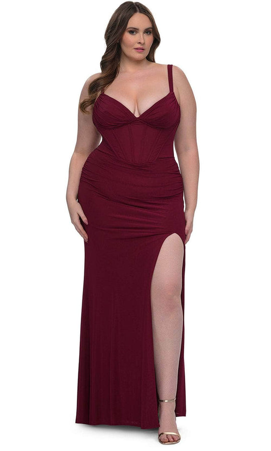 La Femme 33015 - Corset Style Evening Dress