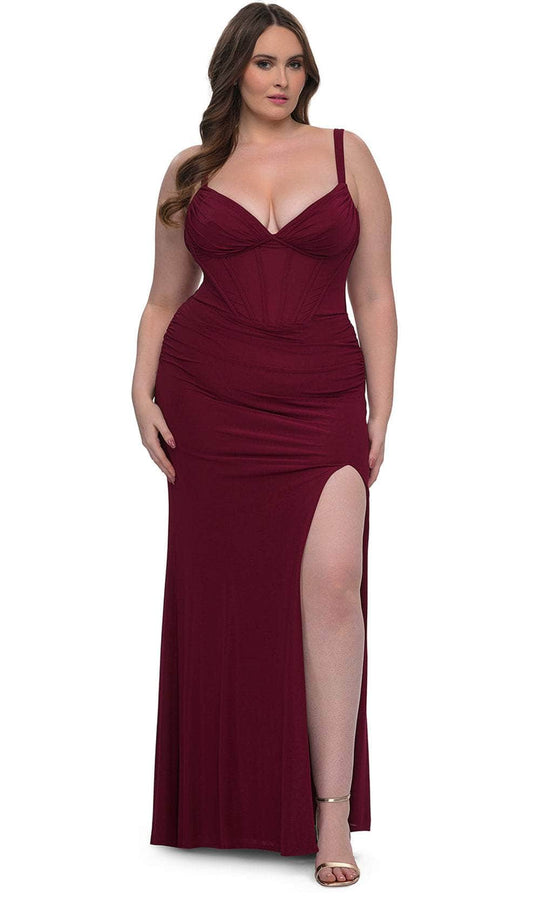 La Femme 33015 - Corset Style Evening Dress