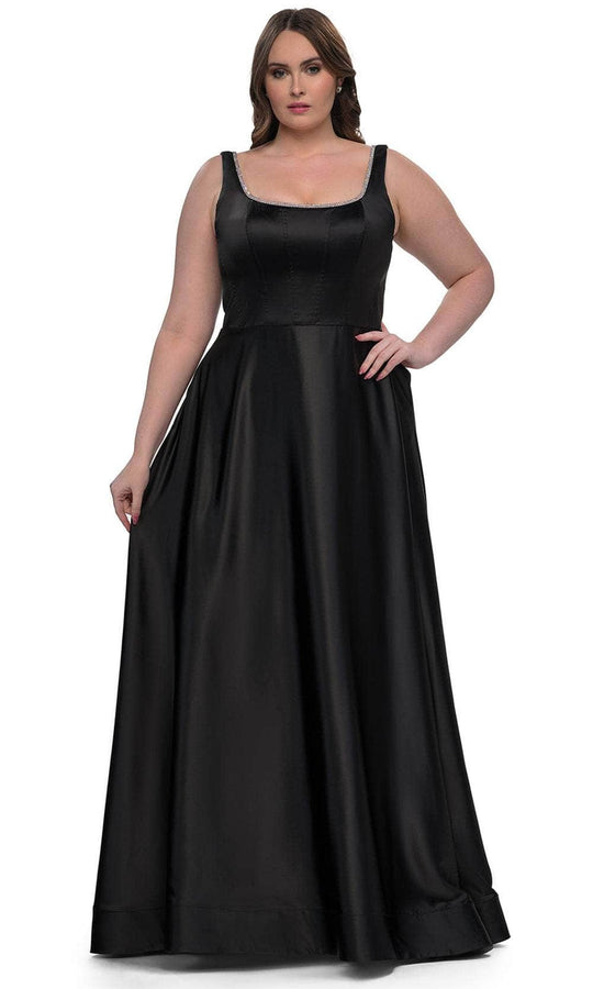 La Femme 33026 - Satin A-Line Evening Gown