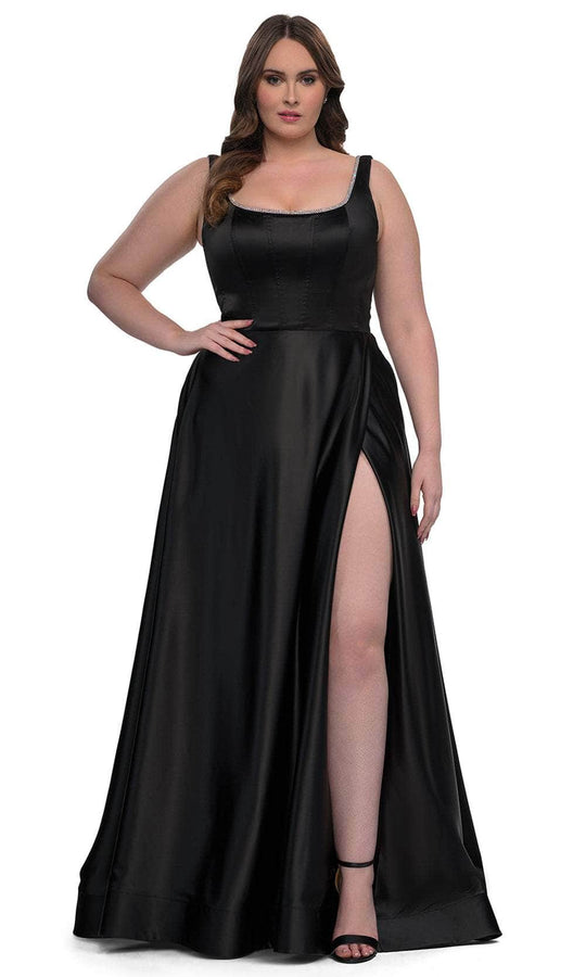 La Femme 33026 - Satin A-Line Evening Gown