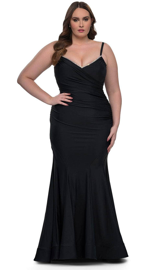La Femme 33057 - Ruched Jersey Prom Dress