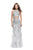 La Femme Gigi - 26294 Halter Sleeveless Two-Piece Prom Gown Prom Dresses 6 / Gold