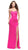 La Femme - Strapless Sweetheart Crisscross Strapped Sheath Gown 26253SC - 1 Pc Jade in Size 2 and 1 pc Hot Pink in Size 4 Available Winter Formals and Balls 4 / Hot Pink