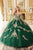 Ladivine 15711 - Lace Applique Embellished Off-Shoulder Ballgown Ball Gowns