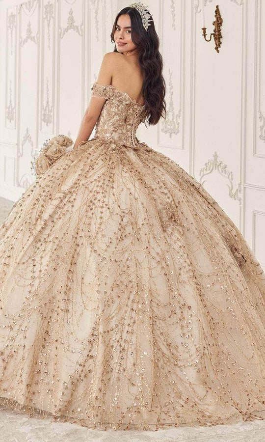 Ladivine 15712 - Glitter Off Shoulder Ballgown