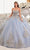 Ladivine 15715 - Sweetheart Bodice Ballgown Ball Gowns XXS / Light Blue