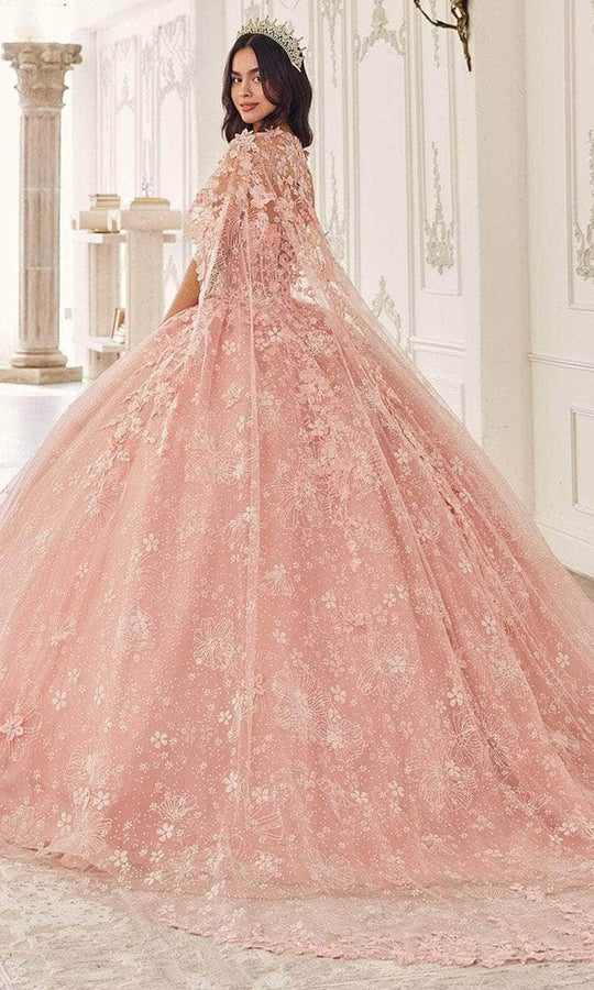 Ladivine 15719 - Applique Ornate Ballgown