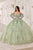 Ladivine 15722 - Puff Sleeve Ballgown Special Occasion Dress