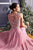 Ladivine 2635 - Metallic Applique Evening Gown Prom Dresses XS / Dusty Rose