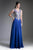 Ladivine 2635 - Metallic Applique Evening Gown Prom Dresses XS / Royal