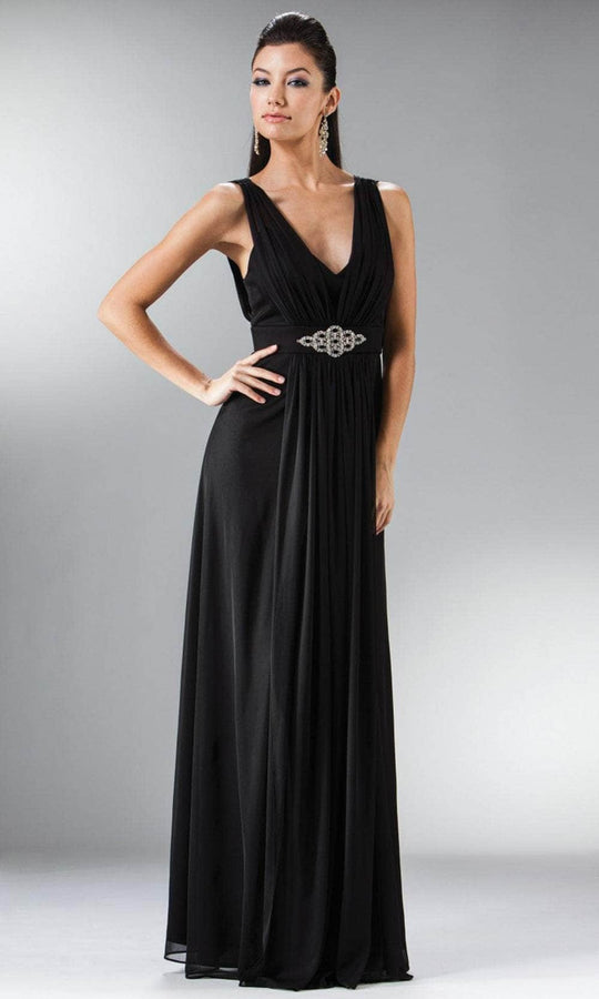 Ladivine 3914 - Formal Ruched Long Gown