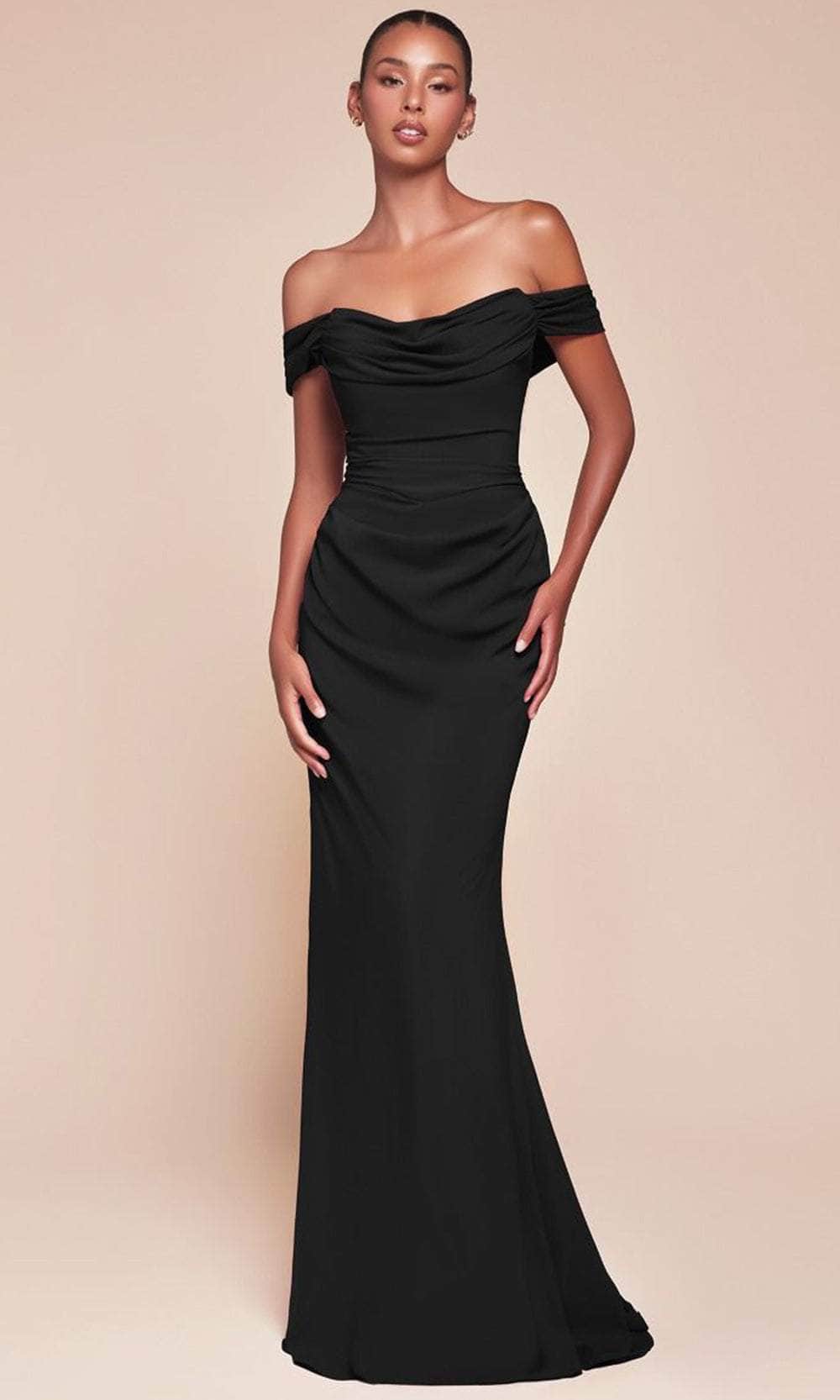 Ladivine 7433 - Long Chiffon Mermaid Dress