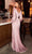 Ladivine 7478 - Bishop Sleeve Draped Evening Dress Evening Dresses 10 / Black