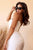 Ladivine 7484W - Scoop Neck Corset Bridal Dress Wedding Dresses 8 / Off White