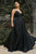 Ladivine 7485 - V-Neck Wrap Bodice Evening Gown Evening Dresses