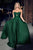 Ladivine 7496 - Keyhole Strapless Satin A-line Gown Prom Dresses 2 / Hunter Green