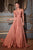 Ladivine 7496 - Keyhole Strapless Satin A-line Gown Prom Dresses