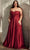 Ladivine 7496C - Sweetheart Knotted Evening Gown Evening Dresses 16 / Burgundy