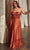 Ladivine 7496C - Sweetheart Knotted Evening Gown Evening Dresses 16 / Sienna