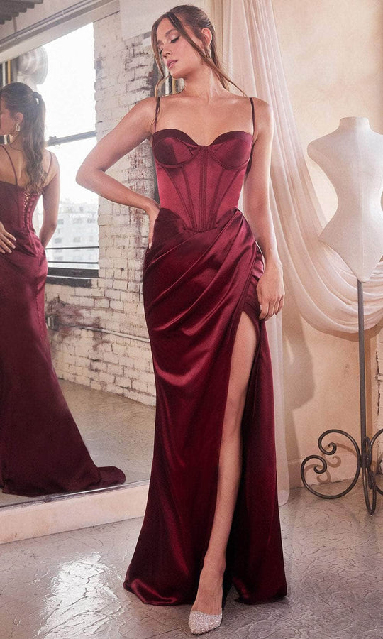 Ladivine 7498 - Sweetheart Basque Evening Dress