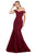 Ladivine A0401 - Sweetheart Embroidered Prom Gown Evening Dresses 2 / Burgundy