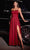 Ladivine B8402 - Spaghetti Strap A-Line Prom Gown Prom Dresses XS / Burgundy