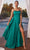 Ladivine B8402 - Spaghetti Strap A-Line Prom Gown Prom Dresses XS / Emerald