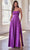 Ladivine B8402 - Spaghetti Strap A-Line Prom Gown Prom Dresses XS / Purple