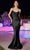Ladivine BD7044 - Cowl Satin Prom Dress Prom Dresses XS / Black