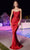 Ladivine BD7044 - Cowl Satin Prom Dress Prom Dresses XS / Red