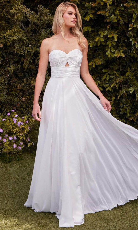 Ladivine Bridal 7435W - Strapless A-Line Bridal Gown