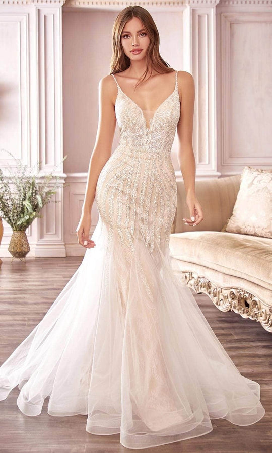 Ladivine Bridals - CDS401 Beaded Mermaid Wedding Gown