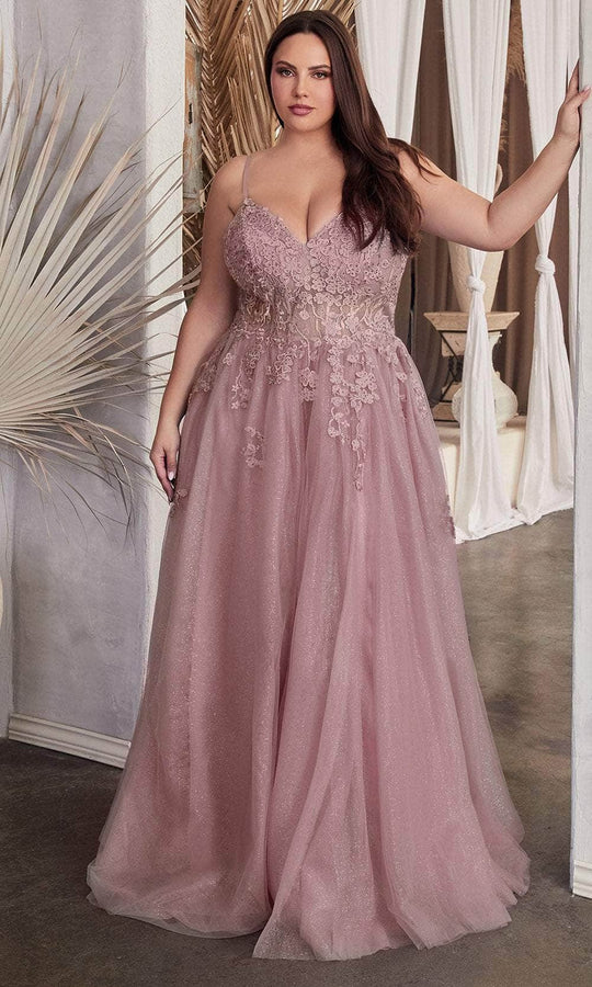 Ladivine C148C - Sleeveless Embroidered Prom Gown