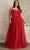 Ladivine C150C - Embroidered A-line Prom Gown Prom Dresses 16 / Red