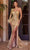 Ladivine CB131 - Embellished Glitters Evening Dress Evening Dresses 2 / Champagne