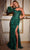 Ladivine CB131 - Embellished Glitters Evening Dress Evening Dresses 2 / Emerald