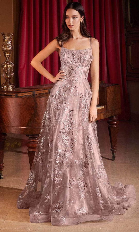 Ladivine CB144 - Sleeveless 3D Embellished Prom Gown