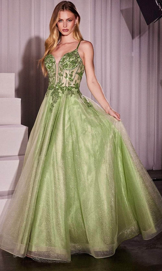 Ladivine CC0881 - Crystal Detailed Long Gown