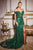 Ladivine CC2164 - Floral Corset Prom Dress Special Occasion Dress 2 / Emerald