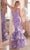 Ladivine CC2288 - 3D Floral Mermaid Prom Gown Prom Dresses 2 / Lavender