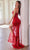 Ladivine CC2292 - Deep V-Neck Illusion Skirt Prom Gown Prom Dresses